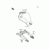 Схема вузла: Інформаційні наклейки для Kawasaki EX400 Ninja 400R ABS