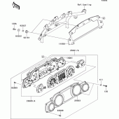 Схема вузла: Meter(s)(bbf/bcf) для Kawasaki VN1700 VN1700 Voyager ABS