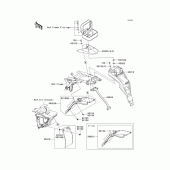 Схема вузла: Заднє крило для Kawasaki KLX125 D-Tracker
