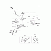 Схема узла: Руль & Пульт управления рулевой для Kawasaki ZX1400 Ninja ZX-14