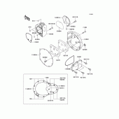 Схема узла: Капот правая часть для Kawasaki EJ650 W650