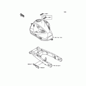 Схема вузла: Інформаційні наклейки для Kawasaki ZR800 Z800
