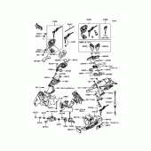 Схема вузла: Замок запалювання для Kawasaki ZR1000 Z1000 ABS