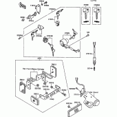 Схема узла: Ignition switch(1/2) для Kawasaki VN1500 VN-15 SE