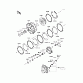 Схема вузла: Зчеплення для Kawasaki ZX636 Ninja ZX-6R ABS