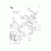 Схема узла: Выхлопная система (s) для Kawasaki VN900 VN900 Classic