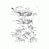 Схема вузла: Заднє крило для Kawasaki KLZ1000 Versys 1000 LT
