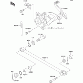 Схема узла: Лапка тормоза для Kawasaki ZX750 ZXR750