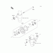Схема вузла: Ступиця переднього колеса для Kawasaki KX85 KX85