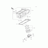 Схема вузла: Циліндр/поршень для Kawasaki ER250 Z250 ABS