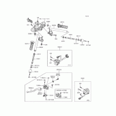 Схема вузла: Кермо для Kawasaki BX250 NINJA 250SL