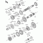 Схема узла: Трансмиссия для Kawasaki EX650 Ninja 650 ABS
