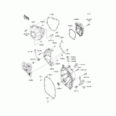 Схема вузла: Engine cover(s) для Kawasaki ZR1000 Z1000