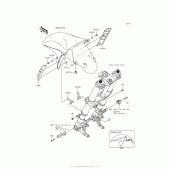 Схема вузла: Front Fender(S) для Kawasaki ZX1400 Ninja ZX-14R ABS