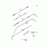 Схема узла: Тросики для Kawasaki ZX1100 GPZ1100