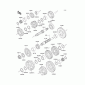 Схема узла: Трансмиссия для Kawasaki ZX600 Ninja ZX-6R