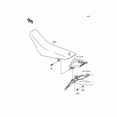 Схема узла: Сиденье для Kawasaki KLX140 KLX140L