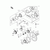 Схема вузла: Starter motor для Kawasaki KL650 KLR650