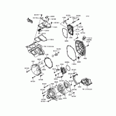 Схема вузла: Engine Cover(s) до Kawasaki ZX1400 ZZR1400 ABS