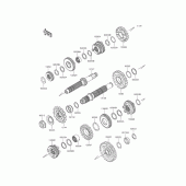 Схема узла: Трансмиссия для Kawasaki KLX250 D-Tracker X