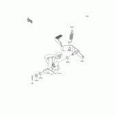 Схема вузла: Педаль гальма для Kawasaki KLE250 Versys-X 250 ABS