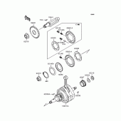 Схема вузла: Колінчастий вал для Kawasaki BN125 Eliminator
