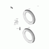 Схема узла: Шины для Kawasaki KZ1000 Police