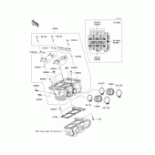 Схема вузла: Головка циліндра для Kawasaki EX300 Ninja 300