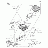 Схема вузла: Повітряний фільтр Kawasaki ZX636 Ninja ZX-6R