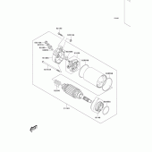 Схема вузла: Starter motor для Kawasaki KLV1000