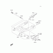 Схема вузла: Задній важіль (Маятник) для Kawasaki KLV1000