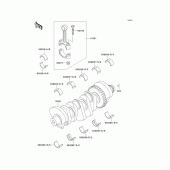 Схема вузла: Колінчастий вал для Kawasaki ZX750 Ninja ZX-7