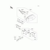 Схема узла: Tail lamp для Kawasaki ZX750 Ninja ZX-7