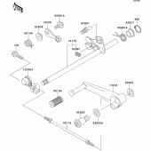 Схема вузла: Перемикач передач для Kawasaki ZX600 ZZ-R600