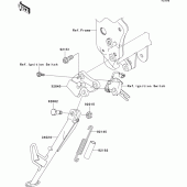 Схема вузла: Stand(s) для Kawasaki ZR750 Z750