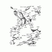 Схема вузла: Кріплення для Kawasaki ZX1000 Z1000SX ABS