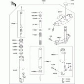 Схема узла: Вилка передней оси для Kawasaki ZX600 ZZ-R600