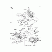 Схема узла: Картер двигателя для Kawasaki KLX450 KLX450R