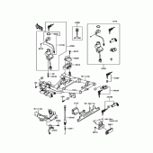 Схема вузла: Замок запалювання для Kawasaki ZR1200 ZRX1200 DAEG