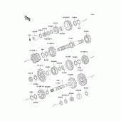 Схема узла: Трансмиссия для Kawasaki KZ1000 Police