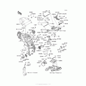 Схема вузла: Кріплення двигуна для Kawasaki ZX1400 Ninja ZX-14R