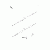 Схема вузла: Cable для Kawasaki KX125