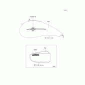 Схема вузла: Decals(red)(b8f)(ca,us) для Kawasaki VN1600 Vulcan 1600 Mean Streak