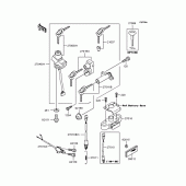 Схема вузла: Замок запалювання (ZR400-E5‾E8) для Kawasaki ZR400 ZRX