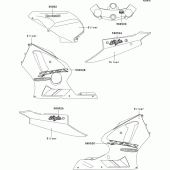 Схема вузла: Decals(silver)(b3h) для Kawasaki ZX1200 Ninja ZX-12R