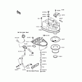 Схема узла: Воздушный фильтр для Kawasaki ZR250 Balius-II