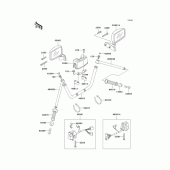 Схема узла: Руль & Пульт управления рулевой для Kawasaki ZG1200 Voyager XII
