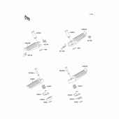 Схема узла: Подножки для Kawasaki ZX1100 GPZ1100