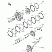 Схема вузла: Зчеплення для Kawasaki ZX636 Ninja ZX-6R ABS KRT Edition