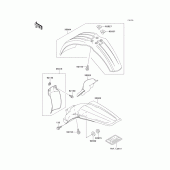 Схема вузла: Fender для Kawasaki KX250/ KX252 KX250